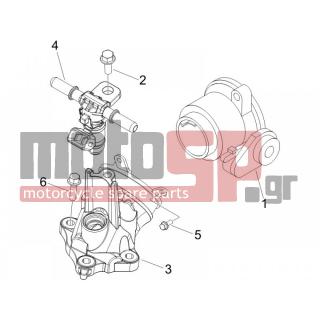 Gilera - NEXUS 500 E3 2011 - Κινητήρας/Κιβώτιο Ταχυτήτων - Throttle body - Injector - Fittings insertion - 289731 - Βίδα με ροδέλα M6x30
