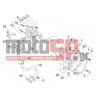 Gilera - OREGON 250 2010 - Engine/Transmission - Secondary air filter casing - 841558 - ΣΩΛΗΝΑΣ ΑΕΡΟΣ ΑΝΑΡΡΟΦΗΣΗΣ OREGON S.A.S.
