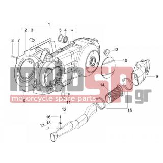Gilera - RUNNER 125 ST 4T E3 2009 - Engine/Transmission - COVER sump - the sump Cooling - 289731 - Βίδα με ροδέλα M6x30