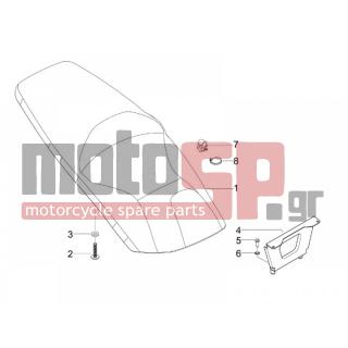 Gilera - RUNNER 125 ST 4T E3 2011 - Body Parts - Saddle / Seats - 623989 - ΛΑΜΑΚΙ ΜΕΝΤΕΣΕ ΣΕΛΛΑΣ RUNNER ST