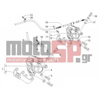 Gilera - RUNNER 125 ST 4T E3 2011 - Brakes - brake lines - Brake Calipers - 434541 - ΒΙΔΑ M6X16 SCOOTER CL10,9