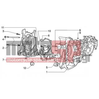 Gilera - RUNNER 125 VX 4T < 2005 - Engine/Transmission - OIL PAN - CM1280085001 - Ελαιολεκάνη κινητήρα κομπλέ Κατηγ. 1