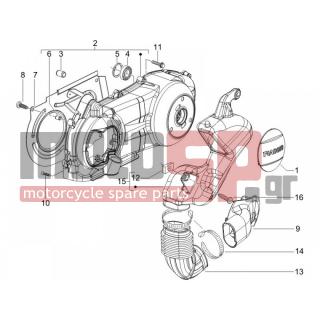 Gilera - RUNNER 125 VX 4T 2006 - Engine/Transmission - COVER sump - the sump Cooling - 259349 - ΒΙΔΑ 4,2X13