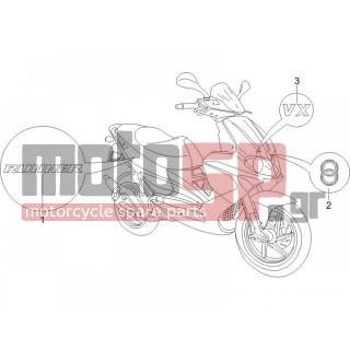 Gilera - RUNNER 125 VX 4T 2006 - Body Parts - Signs and stickers - 573508 - ΣΗΜΑ ΜΟΥΤΣΟΥΝΑΣ RUNNER 50200 FL-SP