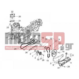 Gilera - RUNNER 125 VX 4T E3 SERIE SPECIALE 2007 - Κινητήρας/Κιβώτιο Ταχυτήτων - OIL PUMP - 289731 - Βίδα με ροδέλα M6x30