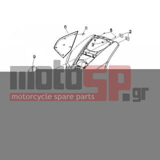 Gilera - RUNNER 125 VX 4T RACE E3 2006 - Body Parts - mask front - 575249 - ΒΙΔΑ M6x22 ΜΕ ΑΠΟΣΤΑΤΗ