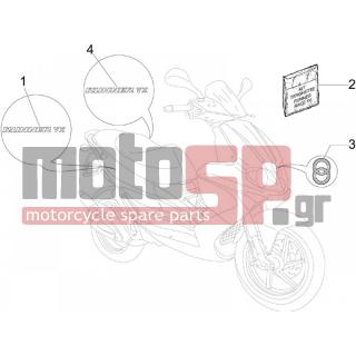 Gilera - RUNNER 125 VX 4T SC 2007 - Body Parts - Signs and stickers - 652647 - ΑΥΤ/ΤΑ ΣΕΤ RUNNER SC REPLICA 06 METIS
