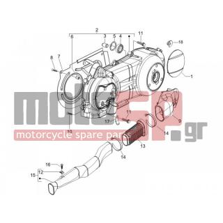 Gilera - RUNNER 200 ST 4T E3 2011 - Engine/Transmission - COVER sump - the sump Cooling - 257134 - ΚΟΛΛΙΕΣ