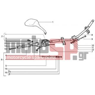 Gilera - RUNNER 200 VXR 4T < 2005 - Frame - steering parts - 12543 - Rosetta elastica piana con dentatura interna
17x10,3x2