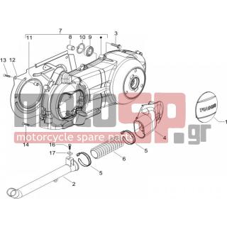 Gilera - RUNNER 200 VXR 4T 2006 - Engine/Transmission - COVER sump - the sump Cooling - 840959 - ΚΑΠΑΚΙ ΑΕΡΑΓΩΓΟΥ X8