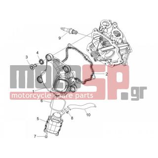 Gilera - RUNNER 200 VXR 4T E3 2006 - Engine/Transmission - COVER head - 828421 - ΚΑΠΑΚΙ ΑΝΑΘ ΚΕΦ ΚΥΛΙΝΔ 125350 4Τ