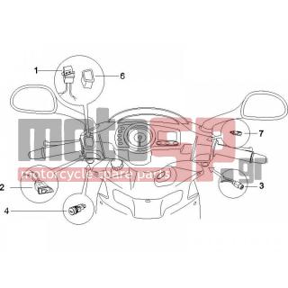 Gilera - RUNNER 200 VXR 4T RACE 2005 - Ηλεκτρικά - Switchgear - Switches - Buttons - Switches - 582041 - ΚΑΠΑΚΙ ΚΕΝΤΡΙΚΟΥ ΔΙΑΚΟΠΤΗ SCOOTER