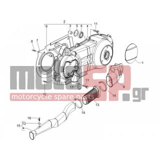 Gilera - RUNNER 200 VXR 4T RACE E3 2006 - Engine/Transmission - COVER sump - the sump Cooling - 270793 - ΒΙΔΑ D3,8x16
