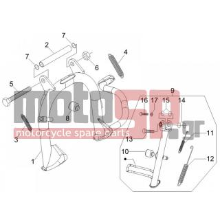 Gilera - RUNNER 200 VXR 4T RACE E3 2006 - Frame - Stands - 295789 - ΕΛΑΤΗΡΙΟ ΠΛ ΣΤΑΝ BEV-RUN-Χ8-GP800-NEX ΕΞ