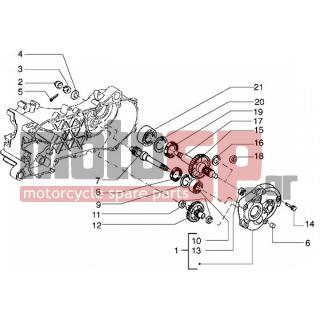 Gilera - RUNNER 50 < 2005 - Engine/Transmission - AXIS WHEEL BACK - 478197 - ΡΟΔΕΛΑ ΑΞΟΝΑ ΔΙΑΦ SCOOTER 50-100 5 MM