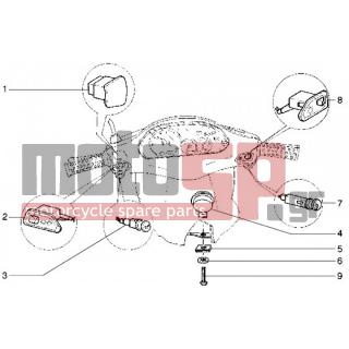 Gilera - RUNNER 50 < 2005 - Electrical - Switches horn - 294828 - Κόρνα