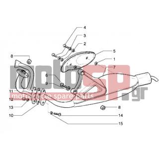 Gilera - RUNNER 50 < 2005 - Exhaust - Exhaust - 484618 - Σωλήνας εκροής