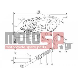 Gilera - RUNNER 50 PURE JET RACE 2005 - Engine/Transmission - COVER sump - the sump Cooling - CM017411 - πλάκα