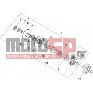 Gilera - RUNNER 50 PURE JET RACE 2005 - Engine/Transmission - drifting pulley - 487935 - ΚΑΠΕΛΑΚΙ