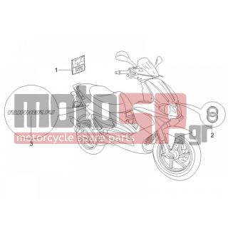 Gilera - RUNNER 50 PURE JET RACE 2005 - Body Parts - Signs and stickers - 62448400BH - ΣΗΜΑ ΠΛΕΥΡΟΥ 