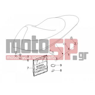 Gilera - RUNNER 50 PURE JET RACE 2005 - Body Parts - Saddle / Seats - 414838 - ΒΙΔΑ M6x35