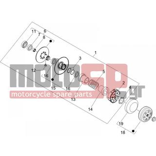 Gilera - RUNNER 50 PURE JET SC 2006 - Engine/Transmission - drifting pulley - 487935 - ΚΑΠΕΛΑΚΙ