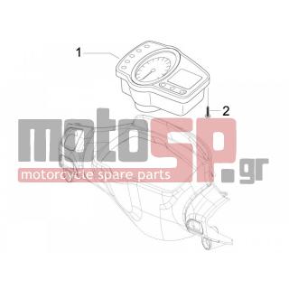 Gilera - RUNNER 50 PURE JET ST 2008 - Electrical - Complex instruments - Cruscotto - 270793 - ΒΙΔΑ D3,8x16