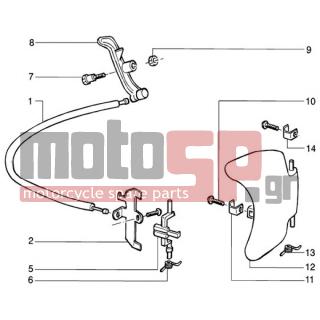 Gilera - RUNNER 50 PUREJET < 2005 - Body Parts - COVER GAS - 299903 - ΛΑΜΑΚΙ ΠΟΡΤΑΣ ΒΕΝΖ RUNNER