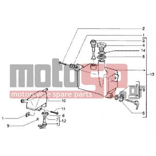 Gilera - RUNNER 50 SP < 2005 - Body Parts - Tank mixing-carb Oil - 575249 - ΒΙΔΑ M6x22 ΜΕ ΑΠΟΣΤΑΤΗ
