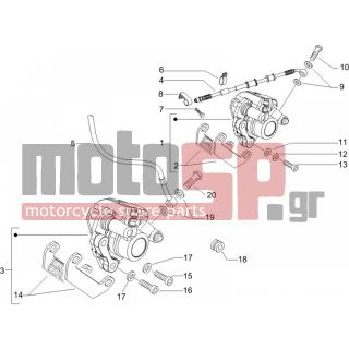 Gilera - RUNNER 50 SP 2006 - Brakes - brake lines - Brake Calipers - 241936 - Self locking nut M6