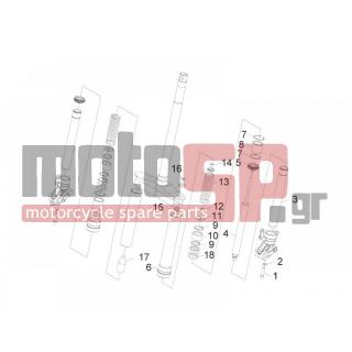 Gilera - RUNNER 50 SP 2009 - Suspension - FORK Components (Wuxi Top) - 599974 - Αποστάτης Wuxi top