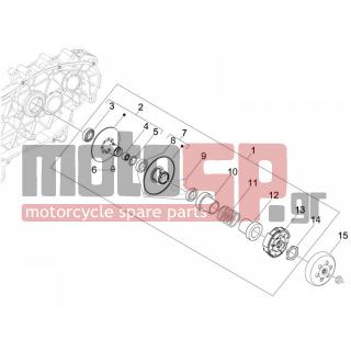 Gilera - RUNNER 50 SP 2009 - Engine/Transmission - drifting pulley - 483443 - ΚΑΠΕΛΑΚΙ ΚΟΜΠΛΕΡ