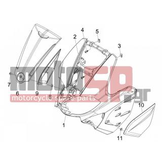 Gilera - RUNNER 50 SP 2011 - Body Parts - mask front - 655043 - ΚΑΠΑΚΙ ΠΟΔΙΑΣ RUNNER ST ΚΑΤΩ ΔΕ AΒΑΦΟ