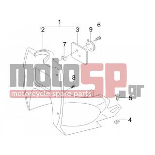 Gilera - STALKER 2005 - Εξωτερικά Μέρη - Storage Front - Extension mask - 14754 - Self tapping screw 4,2x25*