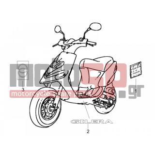 Gilera - STALKER 2008 - Body Parts - Signs and stickers - 65521900A2 - ***ΑΥΤ/ΤΑ ΣΕΤ
