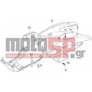 Gilera - STALKER 2007 - Body Parts - Side skirts - Spoiler - 259348 - ΒΙΔΑ M 6X18 mm ΜΕ ΑΠΟΣΤΑΤΗ