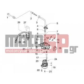 Gilera - STALKER 2011 - Engine/Transmission - CARBURETOR accessories - CM107510 - ΒΕΛΟΝΑ ΣΛΑΙΤ NRG MC2-MC3-RUN 50-TYP 50