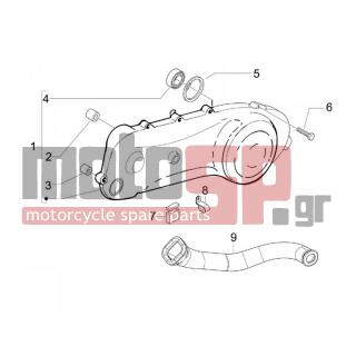 Gilera - STALKER 2010 - Engine/Transmission - COVER sump - the sump Cooling - 488129 - ΣΩΛΗΝΑΣ ΑΕΡΟΣ ΤΥΡΗ XR-