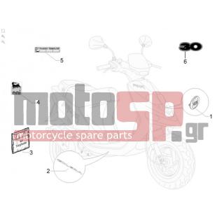 Gilera - STALKER 2010 - Body Parts - Signs and stickers - 6560870029 - Πλακέτα σπόιλερ 