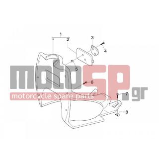 Gilera - STALKER NAKED 2008 - Body Parts - Storage Front - Extension mask - 575249 - ΒΙΔΑ M6x22 ΜΕ ΑΠΟΣΤΑΤΗ