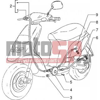 Gilera - STORM < 2005 - Frame - cable throttle - 498338 - ΡΕΓΟΥΛΑΤΟΡΟΣ ΣΚΡΙΠ SCOOTER