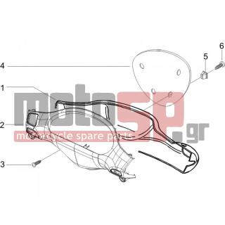 Gilera - STORM 50 2007 - Body Parts - COVER steering - 199190 - ΑΠΟΣΤΑΤΗΣ ΦΕΡΙΓΚ 2,8x4,2x10 M΄07