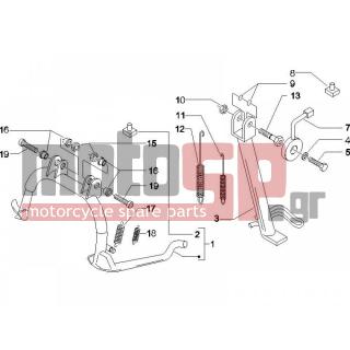 PIAGGIO - BEVERLY 400 IE E3 2006 - Frame - Stands - 639542 - ΒΑΛΒΙΔΑ ΗΛ ΠΛΑΓ ΣΤΑΝ SC 125800 ΜΑΚΡΟΣΤ