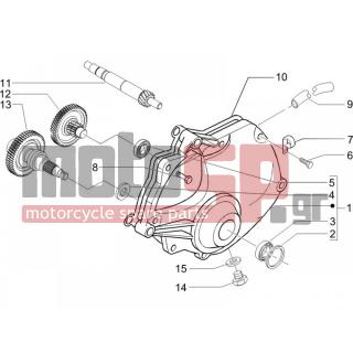 PIAGGIO - BEVERLY 400 IE E3 2006 - Engine/Transmission - complex reducer - 8347705 - ΑΞΟΝΑΣ ΠΙΣΩ ΤΡΟΧΟΥ BEVERLY 400-500 Δ 42