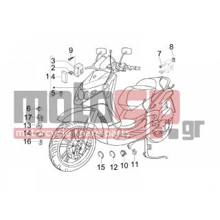 PIAGGIO - BEVERLY 400 IE E3 2007 - Electrical - Complex harness - 581191 - ΚΑΠΑΚΙ ΑΣΦΑΛΕΙΟΘΗΚΗΣ BEV 250-MP3