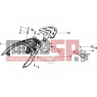 PIAGGIO - BEVERLY 400 IE E3 2006 - Body Parts - grid back - 270723 - ΒΙΔΑ