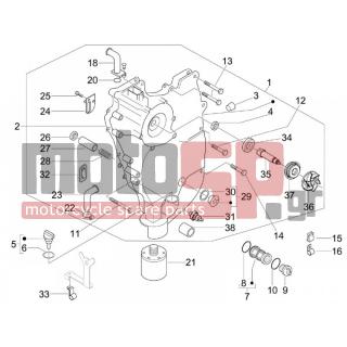 PIAGGIO - BEVERLY 400 IE TOURER E3 2008 - Engine/Transmission - COVER flywheel magneto - FILTER oil - 828930 - ΛΑΜΑΡΙΝΑ ΚΑΠΑΚΙΟΥ ΛΑΔΙΟΥ NEXUS