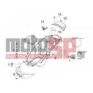 PIAGGIO - BEVERLY 400 IE TOURER E3 2008 - Body Parts - bucket seat - 258249 - ΒΙΔΑ M4,2x19 (ΛΑΜΑΡΙΝΟΒΙΔΑ)