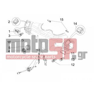 PIAGGIO - BEVERLY 400 IE TOURER E3 2008 - Ηλεκτρικά - Switchgear - Switches - Buttons - Switches - 583575 - ΒΑΛΒΙΔΑ ΜΑΝ ΣΤΟΠ-ΜΙΖΑ SCOOTER (ΠΡΙΖΑ)