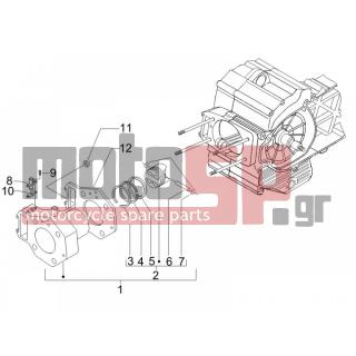 PIAGGIO - BEVERLY 400 IE TOURER E3 2008 - Engine/Transmission - Complex cylinder-piston-pin - 434541 - ΒΙΔΑ M6X16 SCOOTER CL10,9